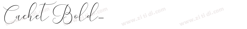 Cachet Bold字体转换